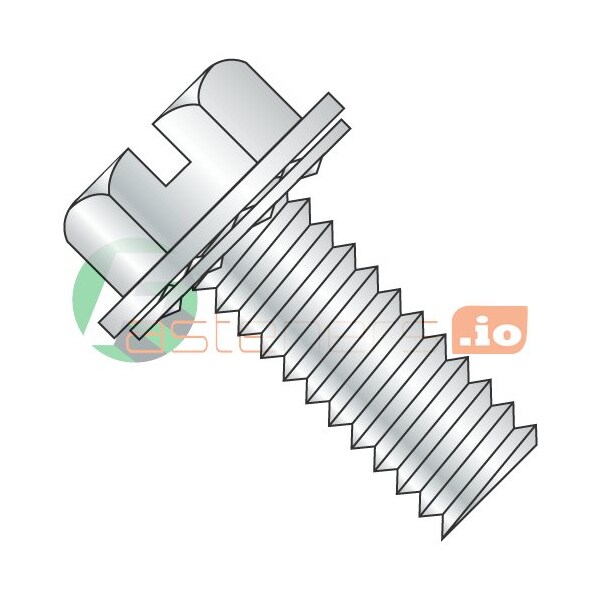 Newport Fasteners #10-32 x 1/2 in External Hex Machine Screw, Zinc Plated Steel, 5000 PK 515535 - main